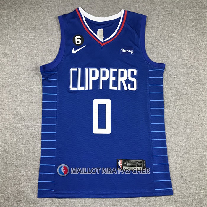 Maillot Los Angeles Clippers Russell Westbrook NO 0 Icon 2022-23 Bleu